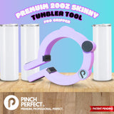 Pinch Perfect Tumbler Sublimation Clamp, 20oz Skinny tumbler tool, Pinch Perfect Pro Gripper for Tumbler Sublimation Wrapping (Purple) Pinch Perfect