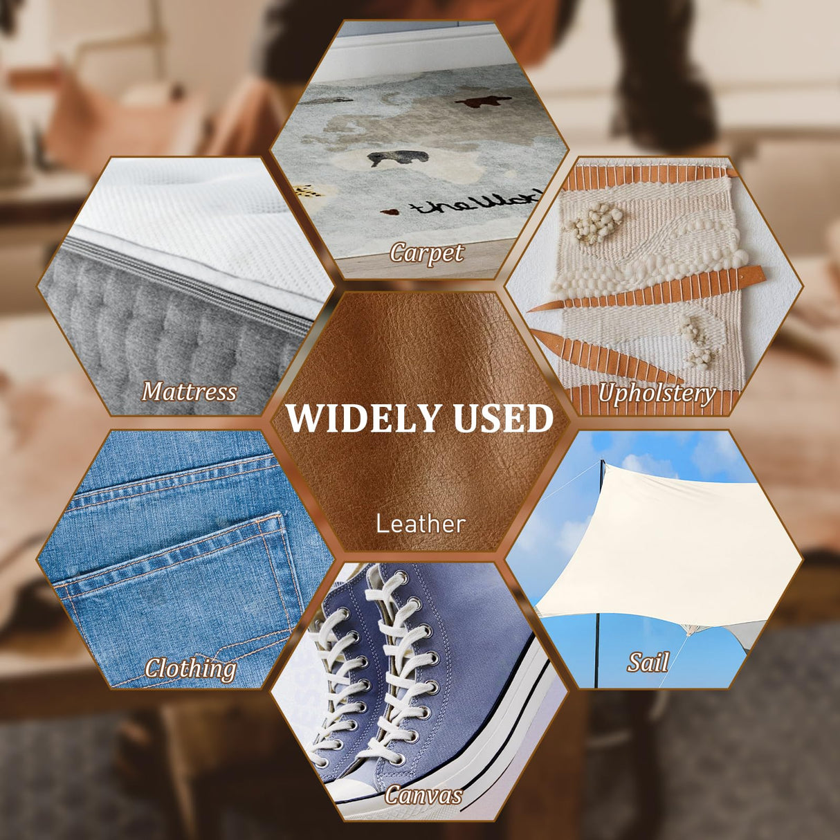 50 PCS Large Eye Embroidery Needles, 5 Sizes, Stainless Steel Yarn Knitting Needles for Hand Sewing (Pointed) KATIZO