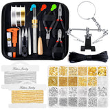 Shynek Jewelry Making Supplies Kits for Adults with Jewelry Making Tools, Earring Charms, Wires, Findings and Helping Hands for Jewelry Making and Repair shynek