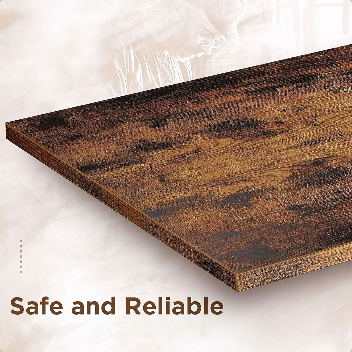 SUPERLELE 6 Shelf Bookshelf with Drawer, Retro Tree Bookcase Floor Standing Bookcase for CDs/Movies/Books, Utility Book Organizer Shelves for Bedroom, Living Room, Home Office SUPERLELE