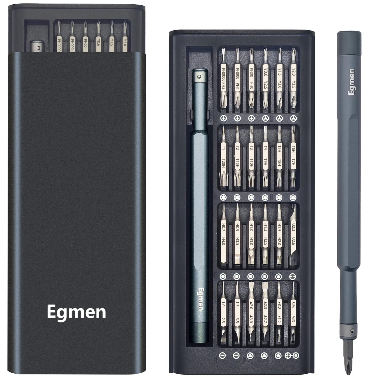 49 in 1 Precision Screwdriver Set, Egmen Small Screwdriver Set, Mini Magnetic Screw Driver Set with Case Repair Tool Kit for Doorbell, Glasses, Watch, Computer, PC, Jewelers, Laptop, PS5, Macbook, PS4 Egmen