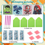 4 Pack Cartoon Diamond Art Kits for Kids-Arts and Crafts for Kids 4-6, 4 Pack Cartoon Gem Painting Kit for Home Wall Decor Present 6X6 inch Sretoul