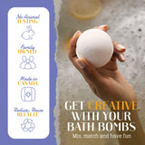 Earthy Good DIY Bath Bomb Kit With Organic Ingredients 100% Natural Includes: Essential Oils, Dried Rose, Chamomile & Lavender, Molds, Guide & More- Includes Furoshiki Cloth- Makes 10 Mini Bath Bombs Kiss Naturals