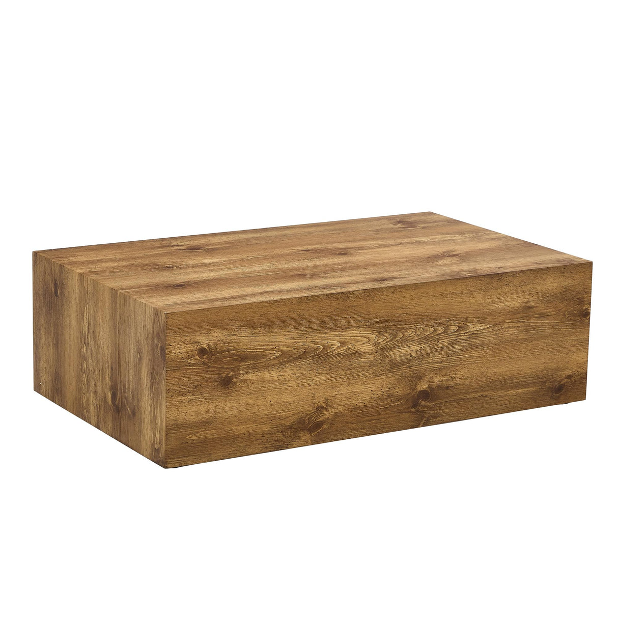 Wood Grain Coffee Table Wood Grain,Rectangle Wooden Center Table for Living Room,Contemporary Cocktail Table Center Table No Assembly Modern Living Room Table-please comfirm the size is right for room YiaFurio