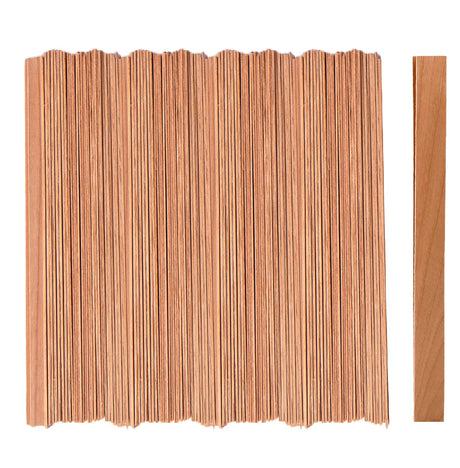 Ziosxin 350pcs Smokeless Cherry Wood Candle Wicks-Long Lasting Flame-Easily Burn, Candle Cores（no Metal Bracket） Ziosxin