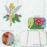 TDFERAN Diamond PaintingPendant Diamond Art Jewelry DIY Fairy Diamonds Art Decoration Kit Garden Window Pendant, Gem Art Hanging Wall Home Window Decoration Adult Digital Painting Crafts TDFERAN