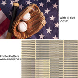Baseball and Glove with American Flag 1000 Pieces Wooden Jigsaw Puzzles Personalized Photo Puzzle for Adults Friends Picture Puzzle Gifts for Wedding Birthday Valentine's Day Home Decor FANGKISSU