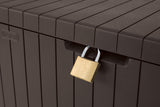 Keter City Outdoor Plastic Storage Box Garden Furniture 57.8 x 44 x 54.8 cm - Brown Keter
