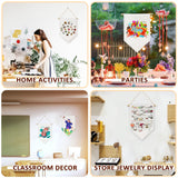 Beclumas 10 Pack Sublimation Blanks Pin Display Banner Enamel Pin Wall Display Banner Pin Display Pennant Wall Hanging Brooch Jewelry Storage Case Blank Hanging Flag Banner for Room Decor Beclumas