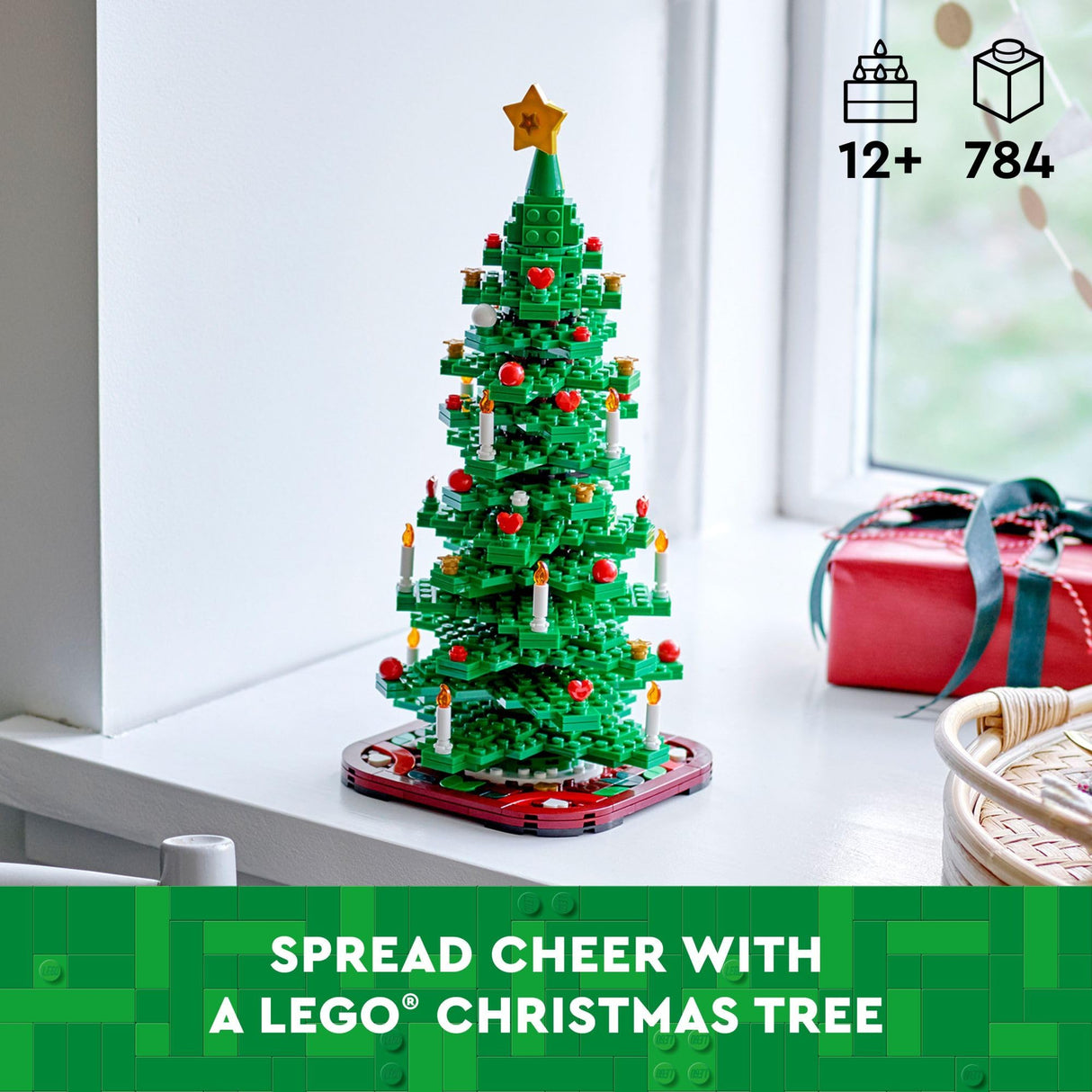 LEGO Christmas Tree - Building Toys for Kids, Boys & Girls, Ages 12+ - Mini Christmas Tree Decorations for Tabletop & Home - Gifts for Boys & Girls - 40573 LEGO