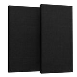 UMIACOUSTICS 2 PCS Acoustic Panel, 47.2" x 23.6" x 2" Fiberglass Sound Proof Wall Panels, Sound Absorbing Panels for Studios, Office, Home Theater. Black UMIACOUSTICS