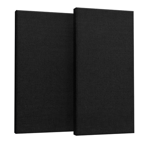 UMIACOUSTICS 2 PCS Acoustic Panel, 47.2" x 23.6" x 2" Fiberglass Sound Proof Wall Panels, Sound Absorbing Panels for Studios, Office, Home Theater. Black UMIACOUSTICS