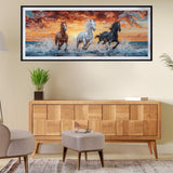 SKRYUIE 5D Large Diamond Painting Kits Horse - DIY Diamond Art Kits for Adults Animal, Full Round Drill - Crystal Embroidery Cross Stitch - Craft for Wall & Office Decor - 12x30 inch / 30x80 cm SKRYUIE