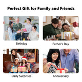 Birdkiss Smart Bird Feeder with Camera Solar Powered, 1080P HD Wild Bird Watching Cam Auto Capture Videos and AI Identify, Squirrel Proof Metal Bird Feeders, Ideal Gift for Bird Lovers (Orange) Birdkiss