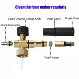 Tool Daily Foam Cannon with 1/4 Inch Quick Connector, 1 Liter, 5 Pressure Washer Nozzle Tips Tool Daily