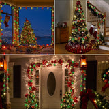iShabao Christmas Decorations Lights, 13.5ft 20 Led Battery Christmas Lights with Timer & 8 Modes, Christmas Ball Ornaments Lights for Xmas Tree Wreath Window Wall Home Garden Outdoor Indoor Decor iShabao