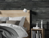 SINGULARWOOD Wall Planks,Real Rustic Accent Wood Panels for Interior Wall Decor,DIY Peel and Stick Easy Installation (12 Sheets/14.50 Sq Ft/Box),Rustic Black SINGULARWOOD