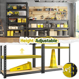 DurayLoly 78" H Metal Shelving 6 Tier Garage Shelving Adjustable 2400LBS Storage Shelves Heavy Duty Pantry Shelves for Kitchen Closet Basement Warehouse DurayLoly
