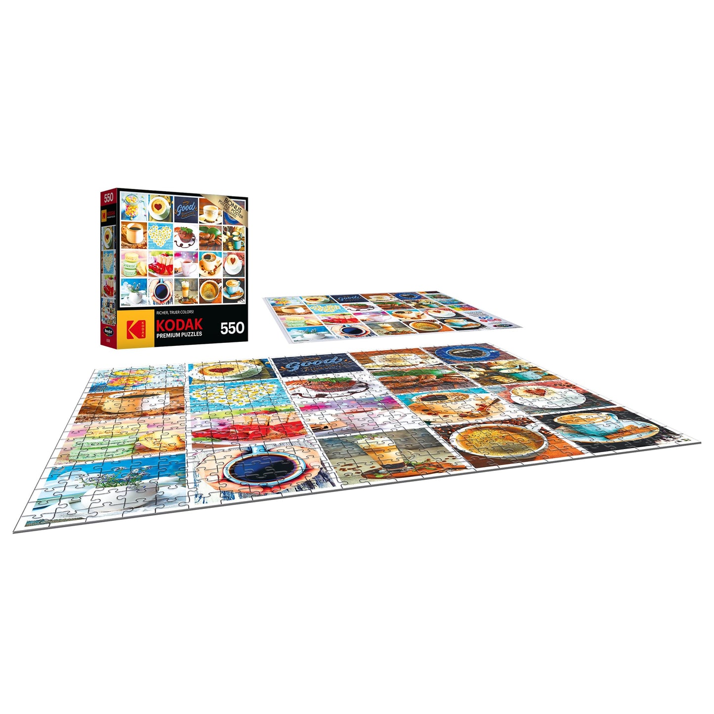 RoseArt - Kodak Premium - Love Coffee - 550 Piece Jigsaw Puzzle for Adults