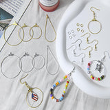 XKCWXY 483Pcs Earring Making Kit with Beading Hoop Earring Finding Component Accessories,Earring Hooks,Jump Rings,Earring Backs for Jewelry Making DIY Craft XKCWXY