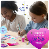 Pretty Me Unicorn Stationery Set for Kids - Birthday Gifts for Girls Ages 6, 7, 8, 9, 10 to 12 Year Old Age - Stationary Letter Writing Art Kit - Best Girl Birthday Gift - Preteen Craft Toys, Presents Pretty Me