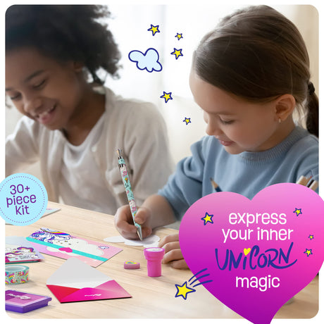 Pretty Me Unicorn Stationery Set for Kids - Birthday Gifts for Girls Ages 6, 7, 8, 9, 10 to 12 Year Old Age - Stationary Letter Writing Art Kit - Best Girl Birthday Gift - Preteen Craft Toys, Presents Pretty Me