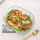 M MCIRCO 4-Piece Glass Casserole Baking Dish, Set of 2 Casseroles With Glass Lids, 1.9 Qt and 3 Qt M MCIRCO