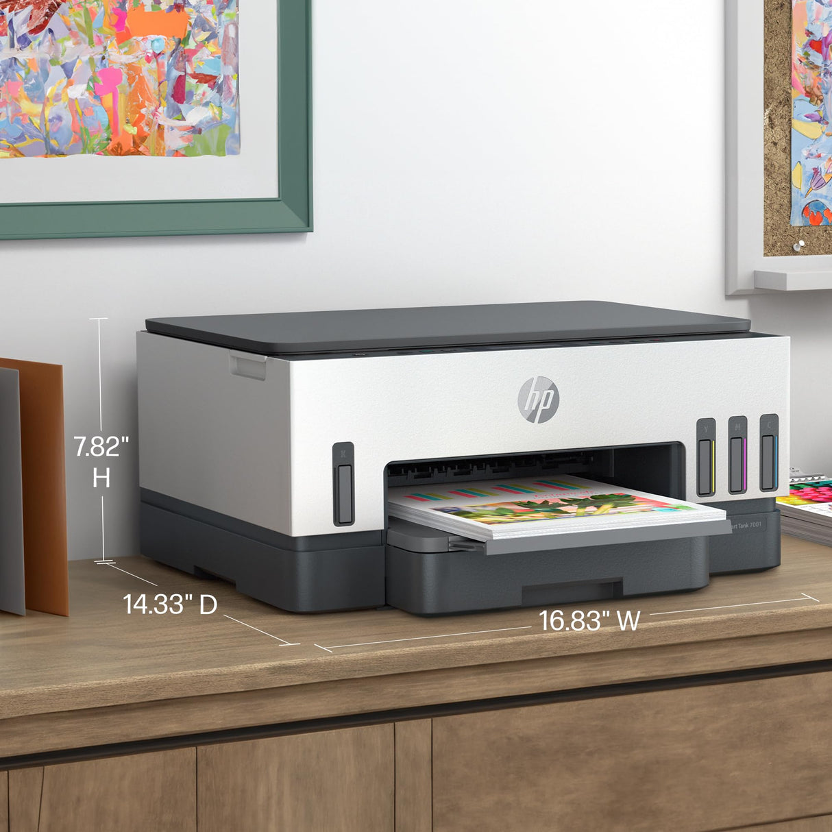 HP Smart -Tank 7001 Wireless All-in-One Cartridge-free Ink -Tank Printer, up to 2 years of ink included, mobile print, scan, copy (28B49A) HP