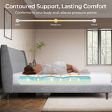 Yaheetech 10 Inch Twin Mattress Cooling Gel Memory Foam Mattress, Green Tea Mattress for Fresher Sleep, Medium Firm, CertiPUR-US Certified, Twin Size Mattress in a Box Yaheetech