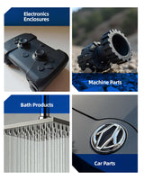 Inslogic PC-ABS Filament 1.75mm, Black Polycarbonate Filament 1.75mm Blend with ABS 1kg - Tough and Heat Resistant 1.75mm 3D Printer Polycarbonate Filament, Dimensional Accuracy +/- 0.02mm Inslogic