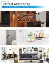 BLACK+DECKER Beer Kegerator, 6.1 Cu. Ft. Extra Large Capacity Draft Beer Machine for Home with Double Tap & 2-Shelf Fridge BLACK+DECKER