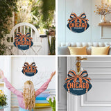 Rertcioph Football Diamond Art Hanging Kit for Adults, DIY Acrylic 5D Diamond Painting Hanging Ornament for Chicago Home Wall Decor and Gift Rertcioph