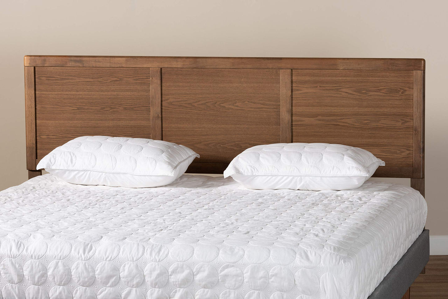 Baxton Studio Headboards, King, Ash Walnut - WoodArtSupply