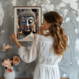 NAIMOER Statue of Buddha Diamond Painting Kits for Adults, DIY 5D Full Drill Buddha Diamond Art Kits Diamond Dots Pictures Perfect for Relaxation and Home Wall Decor 30x40cm NAIMOER