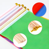 20 Pack Small Solid Color Flag, Mini Marking Flags on Sticks Blank Sublimation Flags Yellow Green Blue Red Flags DIY Graffiti Flags Kids Birthday Party Supplies for Parades Festival Events Celebration Sliverdew