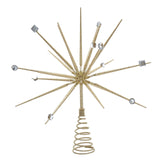 Kurt S. Adler 14.8-Inch Gold Starburst Throng Treetop Tree Topper, Multi Kurt S. Adler