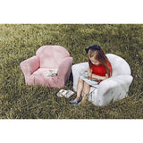 Keet Roundy Kid's Chair Gingham Kids Chair, Comfortable and Durable Kids Chair, Kids Armchair Easy to Coordinate, Kids Bedroom Chair, Comfy, Ages 2-5 Years, Kid Sofa Chair, Brown Keet