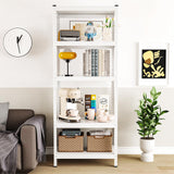 TOYEAR 2000LBS Storage Shelves 5 Tier Garage Shelving Heavy Duty 67.32" H x 23.62" W x 15.75" D Adjustable Metal Shelving Unit for Garage Shelves Utility Rack Shelf (White Shelf, 23.62*15.75*67.32) Toyear