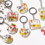 LET'S RESIN Keychain Resin Molds Silicone with Hole, 16 Cavities UV Resin Jewelry Pendant Mold for Beginner, Epoxy Resin Molds for Keychain Pendant Jewelry Making LET'S RESIN