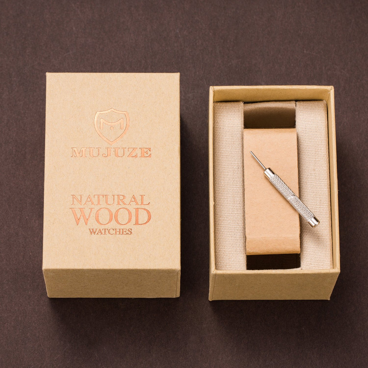 MUJUZE Wood Watch, Wooden Watch for Men, Handmade Lightweight Wooden Wrist Watches, Mens Wooden Watch, Gifts for Men MUJUZE