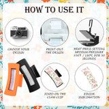 Moucuny 20 Pcs Hair Claw Clips Cover Sublimation Blanks for 4”, 4.1”and 4.2”hair Clips, Sublimation Hair Claw Clips Cover Blanks, PU Leather Sublimation Blanks for Hair Clips and Claw Clips Moucuny