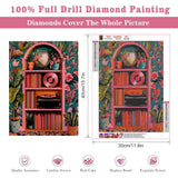 Fairyland JinWenn Diamond Painting Kits for Adults - Pink Retro Disco Ball Book Wall DIY 5D Diamond Art Kits Full Drill Diamond Dots Paintings with Diamonds Gem Art and Crafts Home Decor 12x16inch ﻿ Fairyland JinWenn