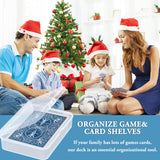 Kitoyz Playing Deck Card Cases Clear Plastic Trading Card Storage Box Acrylic Card Holder Box Compatible with Collectible Trading Card Cases, Each Case for 100 Pcs Cards (12 PCS) Kitoyz