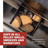 Camp Chef Premium Hardwood Chips - Wood Chips for Smoking & Outdoor Grilling - Compatible with Pellet Grills, Smokers & Barbecues - Made in The USA - Cherry, 192 cu in Camp Chef