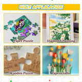 Puzzle Glue with New Sponge Head, Clear Water-Soluble Quick Dry Jigsaw Puzzle Glue, Suitable for 1000/3000/5000 Pieces of Paper and Wood Puzzle, 120ml*2 Bellisinno