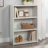 Sauder Beginnings 3-Shelf Bookcase, Bookshelf with Adjustable Storage Shelves, L: 24.57" x W: 11.5" x H: 35.28", Soft White Sauder