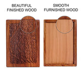 S.B.ARTS Wooden Urn Box for Human Ashes, Cremation Funeral Urns Box, Pet Memorial Urns, Decorative Urn, Cat Infant Adult Urn, Keepsake Burial Ash Box-Medium (Style5, 7 X 5 X 3.75 inch) S.B.ARTS