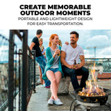 Outland Living Portable Propane Fire Pit, 19-inch, 58,000 BTU Smokeless Gas Firebowl | Perfect for Camping, Patio, Backyard, Tailgating, Deck, RV| Black 823 Standard Outland Living