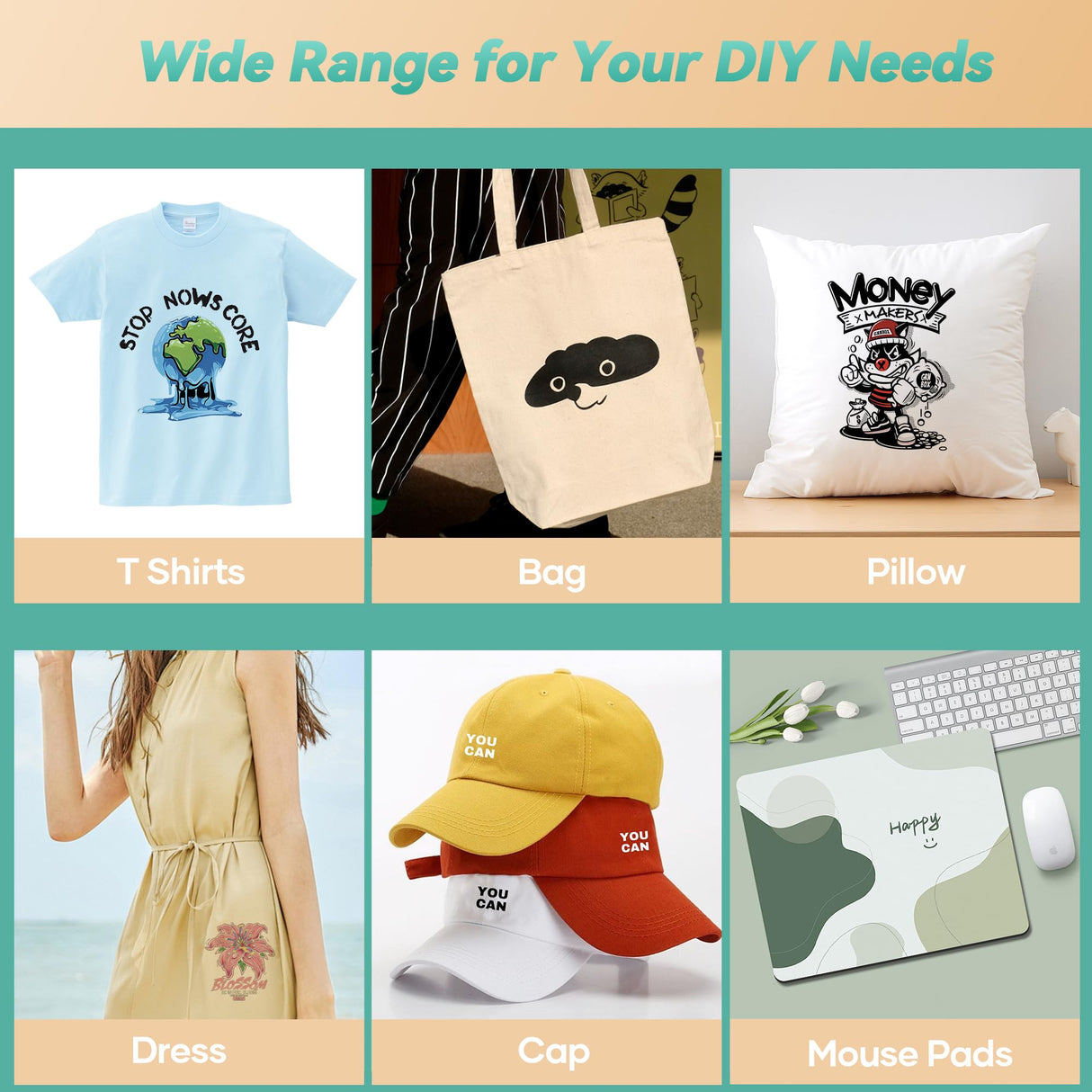 Heat Press Machine for T Shirts- 9x9 Heat Press Shirt Press Machine with Precise Temperature Control, Mini Heat Press for Hats, Dresses, Pillows, Tote Bags-Green LOLSSA