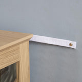 CKEASEAN Lighted Curio Cabinet, 52" H Glass Display Cabinet with Adjustable Shelves, China Cabinet with Tempered Glass Doors for Living Room, Light Blub Included (Light Oak - LED) CKEASEAN